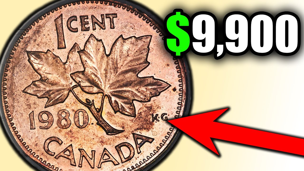 Canada 1975 1 Cent Copper Coin One Canadian Penny 