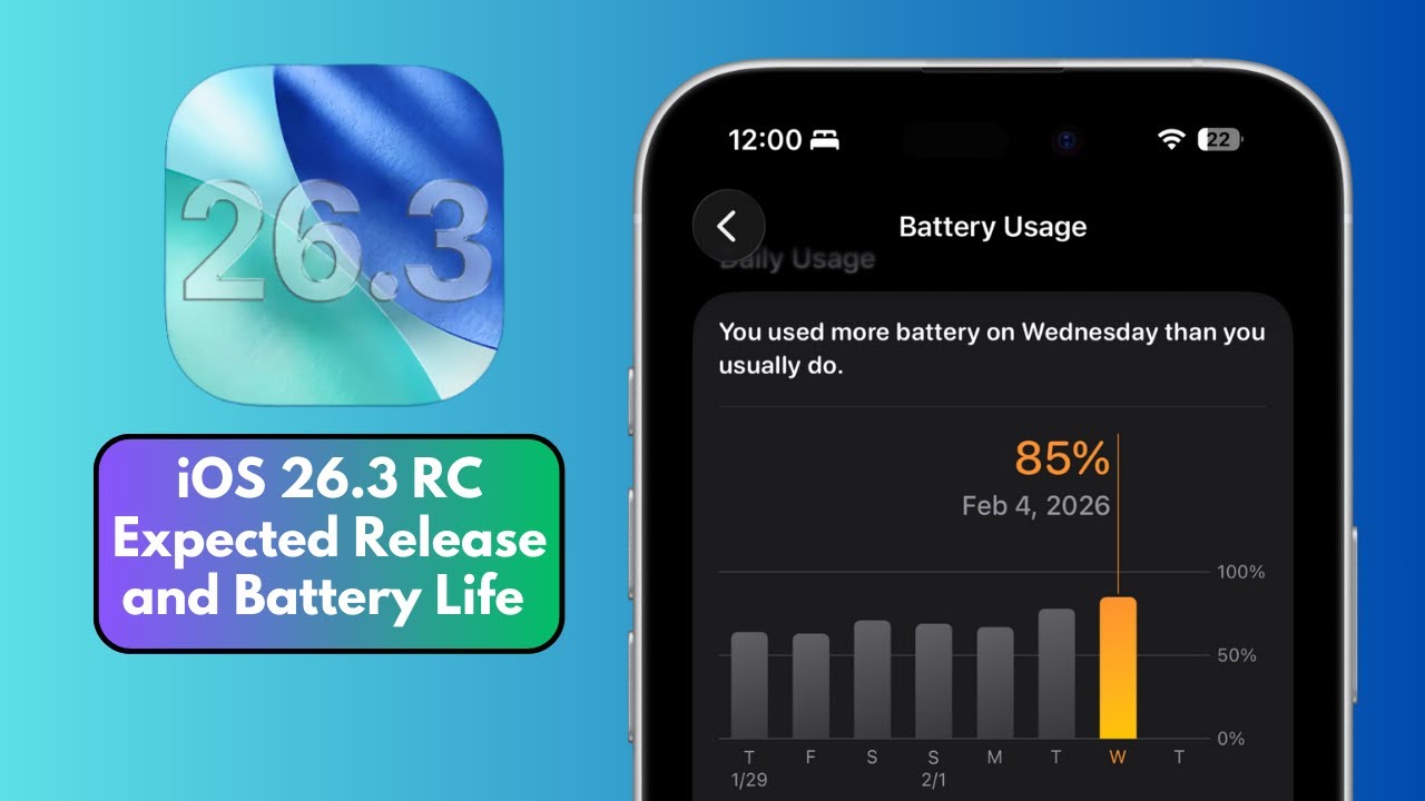 iOS 26.3 RC Expected Release Date & Battery Life So Far