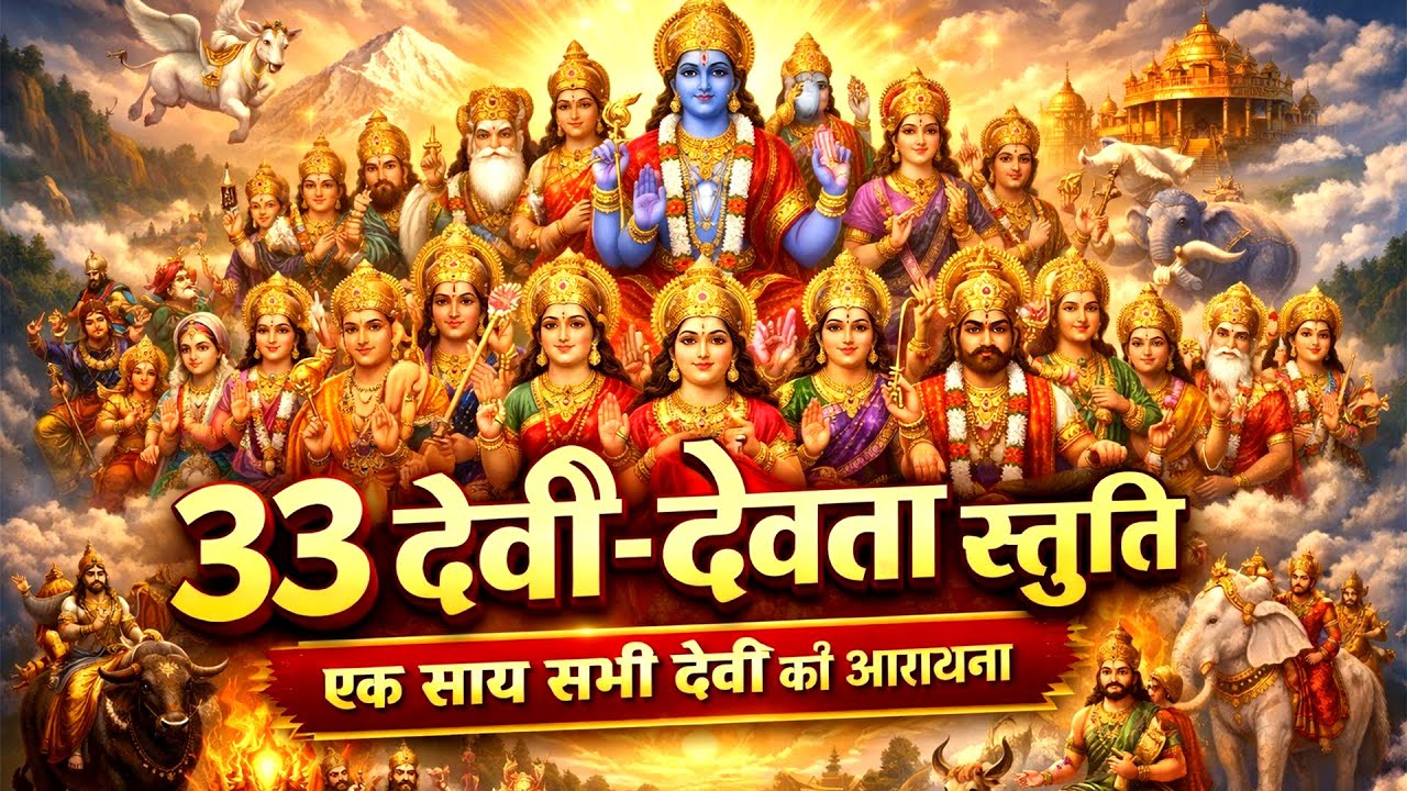 33 कोटि देवी-देवताओं की स्तुति - सम्पूर्ण देवी-देवता कृपा स्तोत्र - Most Powerful All Gods Stuti