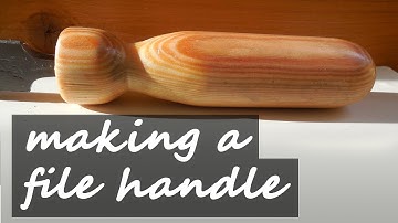 Wooden file handle w/o a lathe