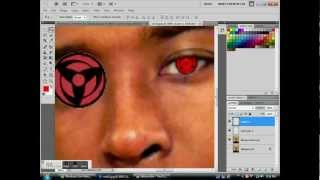 realistic Sharingan look  photoshop CS5 tutorial screenshot 5