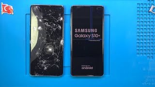 Фрагментированный !!! Samsung Galaxy S10 + Замена экрана #samsunggalaxys10plus