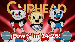 Cuphead: DLC Low% - Regular Speedrun in 14:25 [with load]
