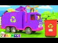 Колеса на мусоровоз песня для детей и 3D анимация видео от Kids Tv