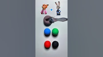 Guess the Zootopia Color Mix! 🐾💫#zootopia #colormixing #satisfying