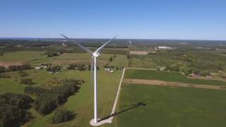 Epic Wind Turbines! Lake Winds Energy Park, Ludington Michigan 2016 - DJI Phantom 4
