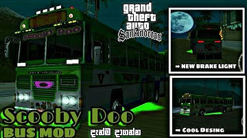 Gta san andreas New  bus mod | Scooby doo bus mod | Gta sa bus mod