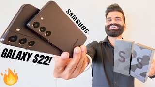 Samsung Galaxy S22 & S22+ Unboxing & First Look - New Flagship Smartphones🔥🔥🔥
