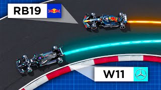 Fastest car in F1 history? - Mercedes 2020 vs Red Bull 2023  | 3D analysis