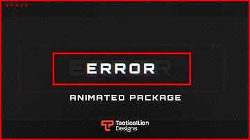 Error Stream Package | Animated Twitch Overlays, Alerts.