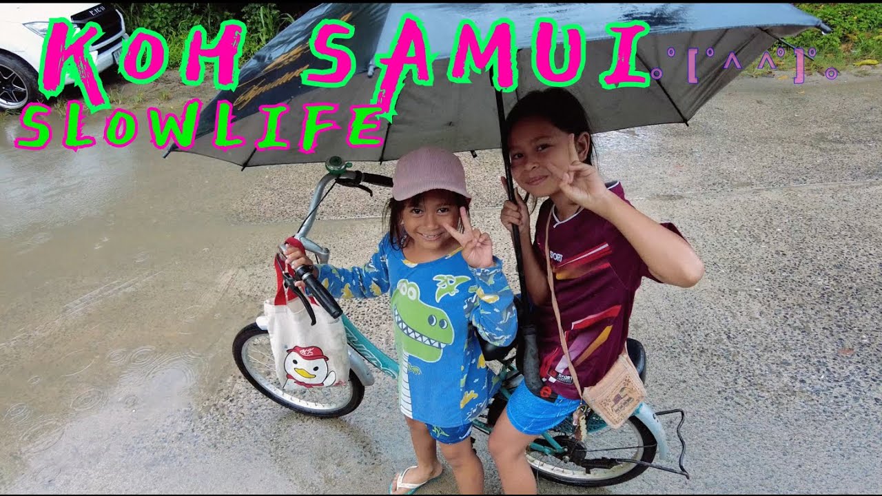 Koh Samui rainy Yap vlog,coconuts/Chaweng/beach/free food/music band/เกาะสมุย ประเทศไทย ;)