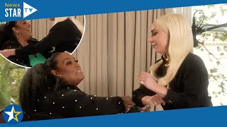 Alison Hammond awkwardly 'gives Lady Gaga the elbow' before squealing with joy as they hug 194737
