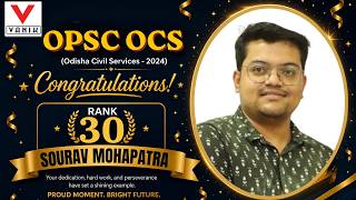 OPSC OCS Mock Interview | Rank 30 | SOURAV MOHAPATRA | OPSC OCS Interview | OCS 2024 | VANIK IAS