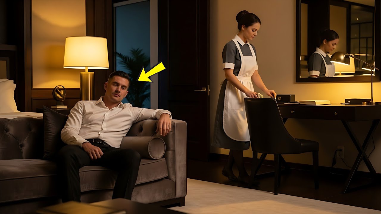 Rich CEO Pretends to Sleep to Test the Shy Maid—Then He Freezes When Seeing What She Does…