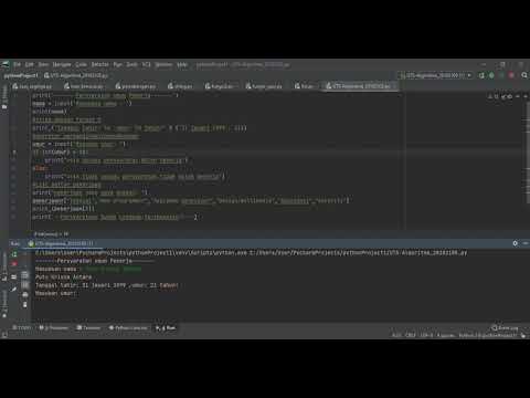 Program Python Sederhana+Penjelasan||UTS Algoritma & Struktur Data.