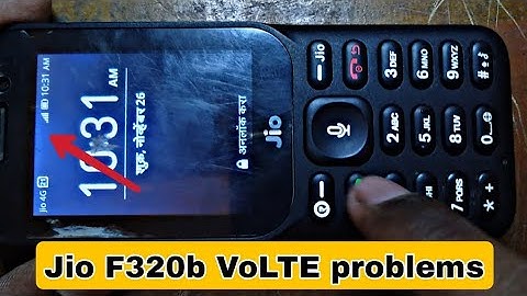 Jio F320b VoLTE problem solution