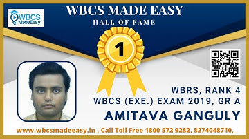 Amitava Ganguly || WBCS Group A 2019 || WBRS Rank 4 || Online Mock Interview || WBCSMadeEasy™