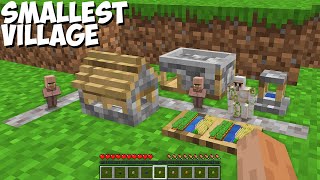 How to BUILD most SMALLEST VILLAGE in Minecraft ? PIXEL WORLD !