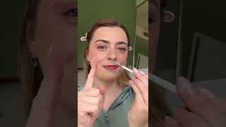 Easy heart makeup tutorial for Valentines Day🥰 #makeuptutorial #shorts #valentinesdaymakeup