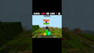 Amul ads but's   in minecraft