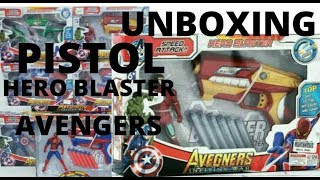 Mainan Anak Senjata Senapan Pistol HERO BLASTER Nerf Soft Bullet Gun Avengers screenshot 5