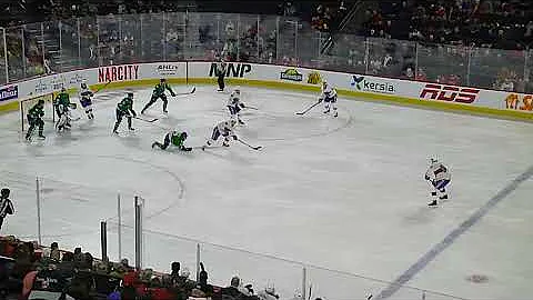 Justin Barron of the Laval Rocket scores vs. the A...