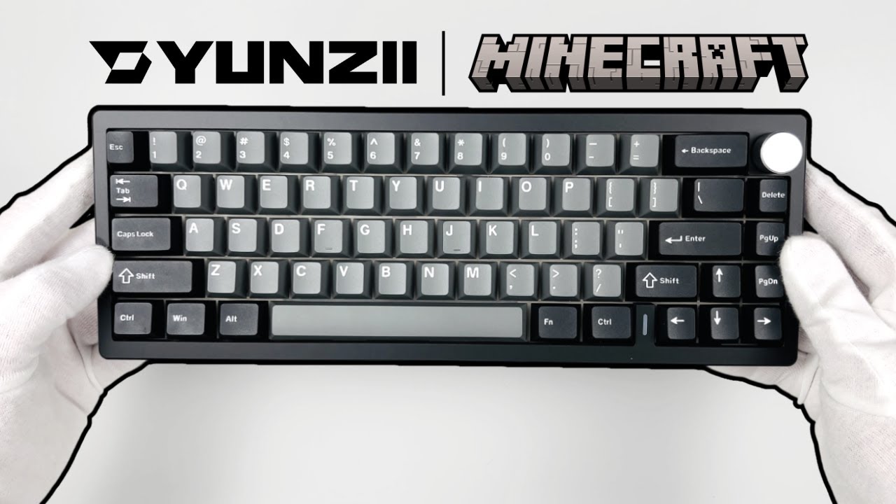 YUNZII AL68 Mechanical Keyboard Unboxing + Minecraft Gameplay