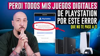 CUIDADO 🔥 Por este ERROR perdi mis JUEGOS DIGITALES de PS4 y PS5 😨 screenshot 1