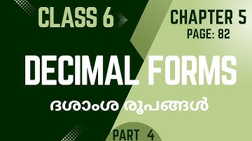 Decimal forms / Chapter 5/ Class 6 Maths / Page 82/ part 4
