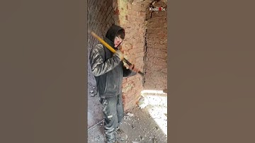 Apprentice boy using sledgehammer for the first time falls from its weight || WooGlobe