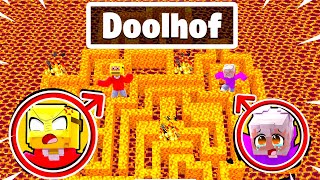 Zoek De Uitgang In Het LAVA DOOLHOF In Minecraft