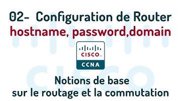 02- Configuration de base d’un routeur
