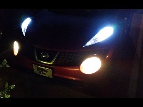Nissan Juke Front Alligator Eye Lights-LED 교체
