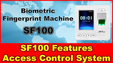Biometric Fingerprint Machine SF100 Features with Access Control System