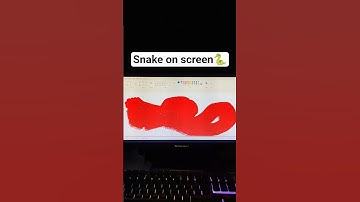 How to draw a snake in ms paint | MS paint mein snake kaise banaen#mspaint​ #shorts​ #mspaintdrawing