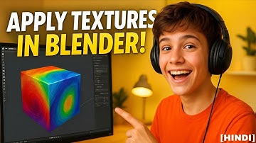 How to Apply Textures in Blender | Beginner 3D Tutorial [HINDI]