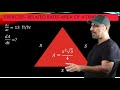 Related Rates - Area of a Triangle