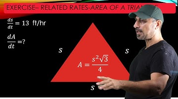 Related Rates - Area of a Triangle