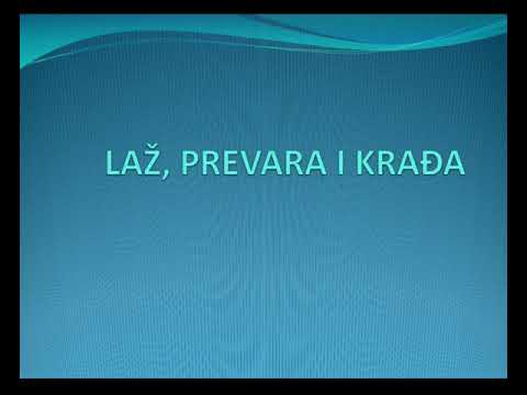 LAŽ, PREVARA I KRAĐA!