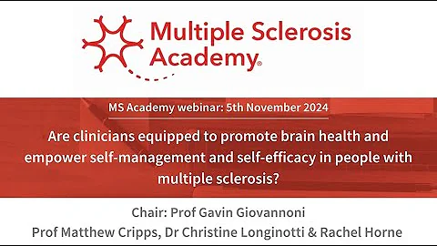 MS Academy webinar: Are clinicians equipped to promote brain health and empower self-management