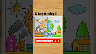 Stop Global Warming Poster Drawing - World Environment Day Poster Drawimg