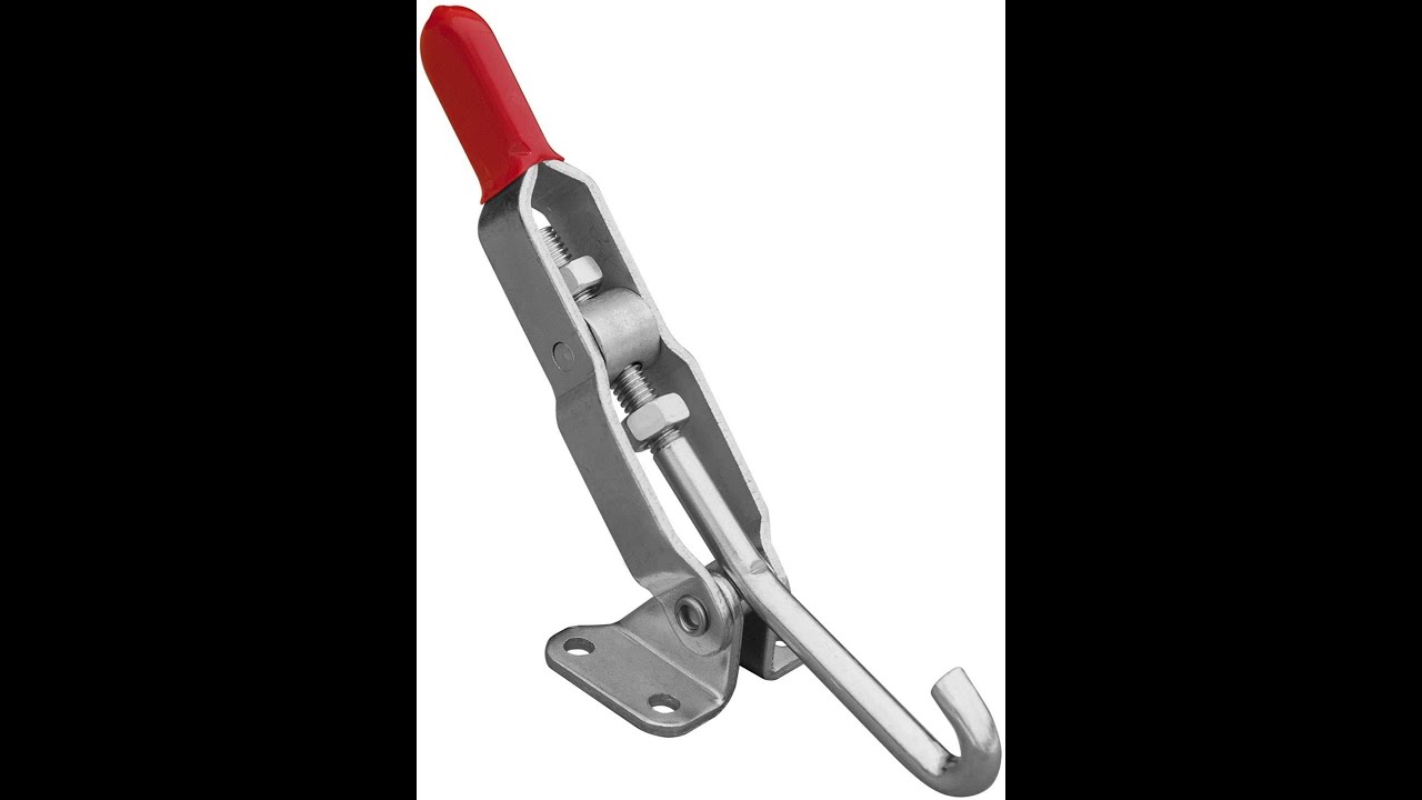 POWERTEC 20308 J Hook Toggle Clamp w Hook Type Draw Latch Pull Action