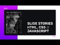 Slide estilo Stories com HTML, CSS e JavaScript do zero.