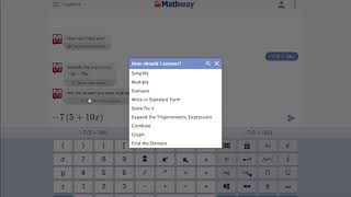Mathway app tutorial for students screenshot 2