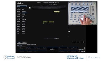 Mindray M6 Ultrasound Machine - How to Add Text to Images