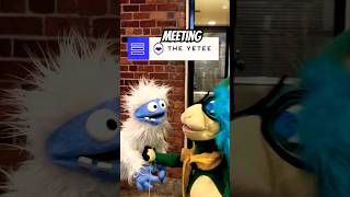 I met the yeti from the yetee!! #puppet