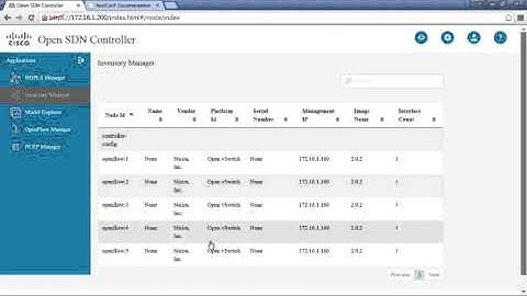 Exploring the Inventory Manager (Open SDN Controller Lab 6)