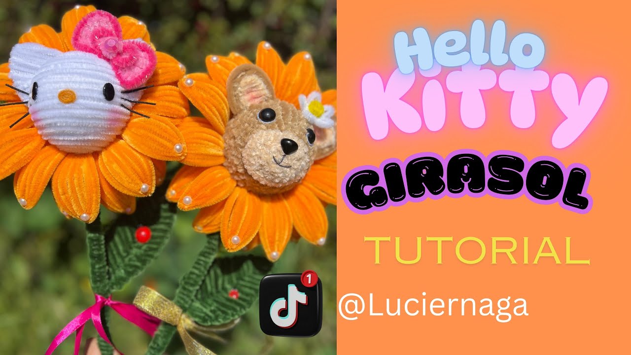 Hello kitty Girasol 🌻 de limpia pipas