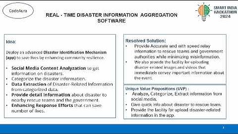 SIH 2024 REAL - TIME DISASTER INFORMATION AGGREGATION SOFTWARE