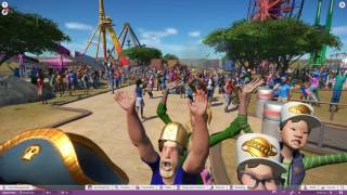 Crashing a train into park filled with peeps. they all die the end :)